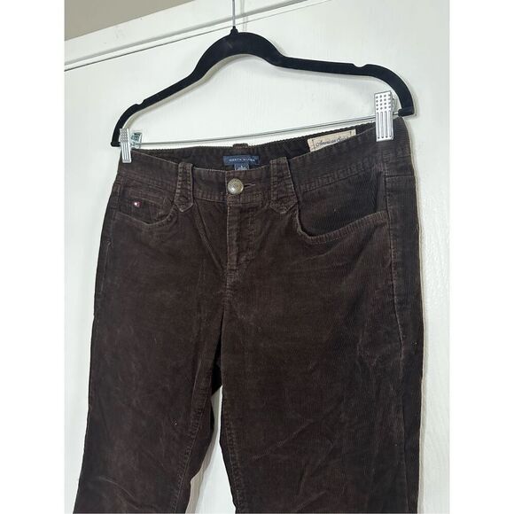Tommy Hilfiger Vintage Mid Rise Straight Leg Brown Corduroy Jeans 6 - Picture 2 of 5